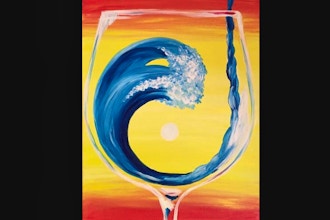 Virtual Paint Nite: Wine Wave Zen